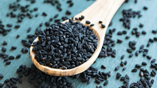 Black seeds, a natural source of antioxidants and essential nutrients.